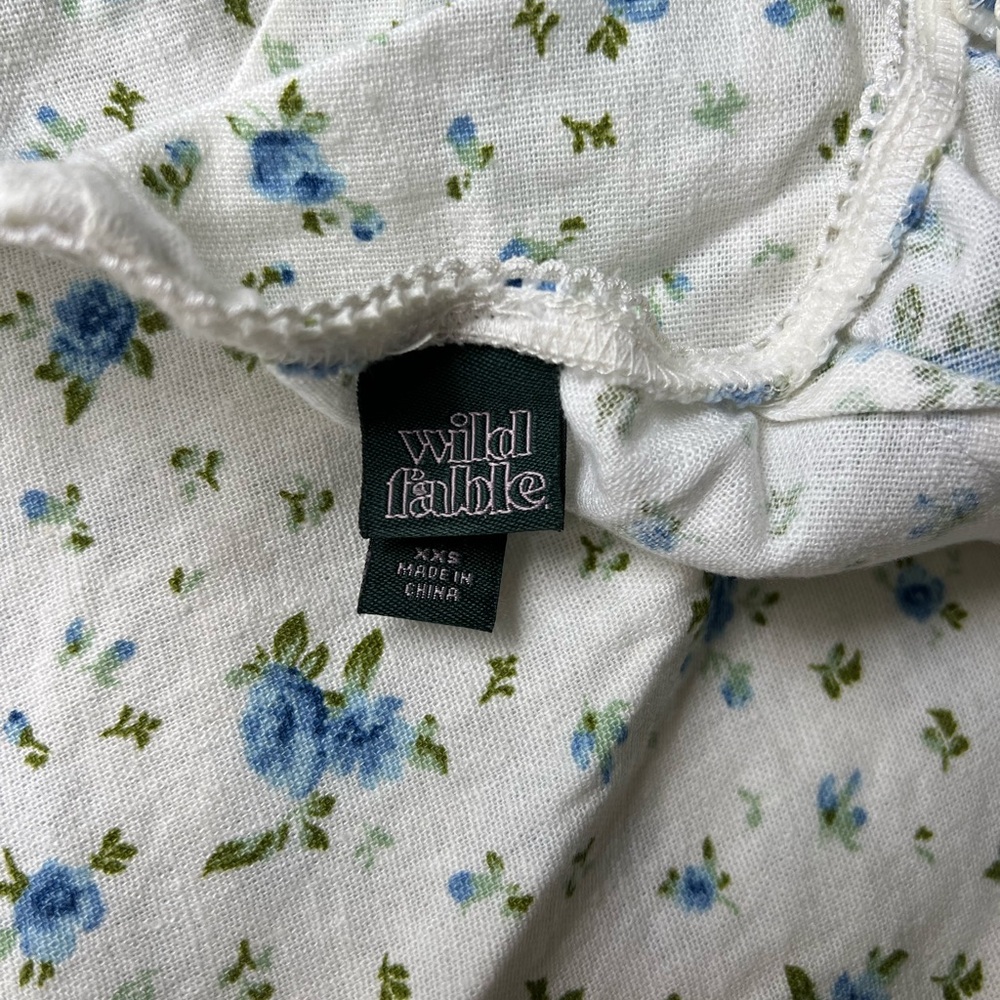 Blue Floral Cottagecore Maxi Skirt - Picture 7 of 8